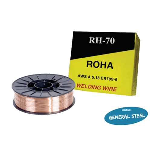 ROHA Kawat Las Roll CO2 ER70S-6 (RH-70) - 0.8 mm - 15 Kg - Fajar