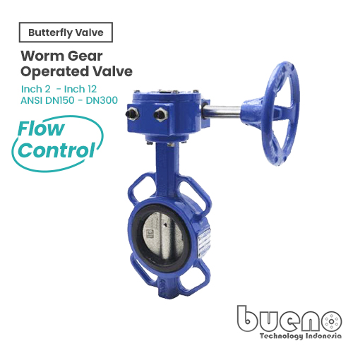 BUENO Butterfly Valve Worm Gear Operated 10 Inch , DN250 Fajar